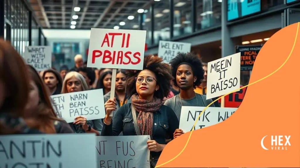 Anti-AI bias protests in tech hubs spark global dialogue