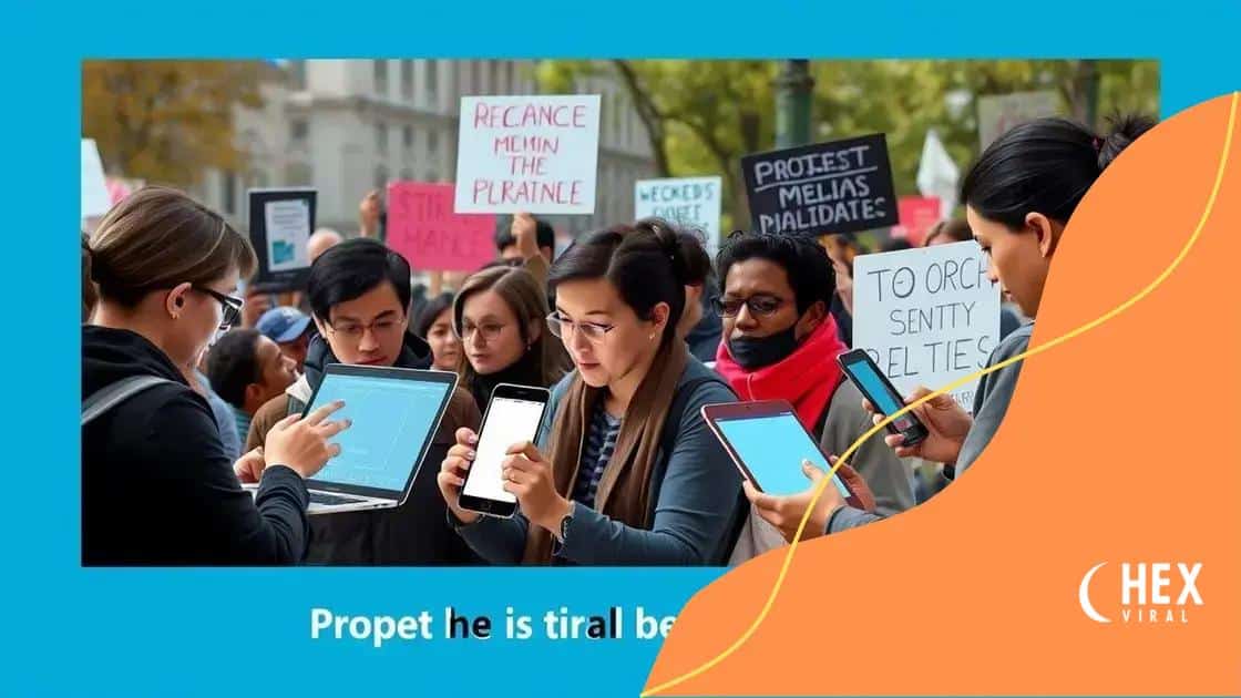 The role of social media in organizing protests