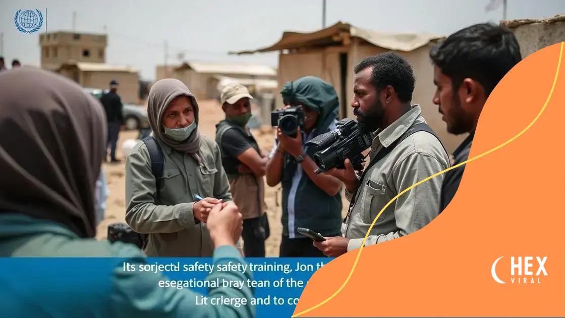 The role of international organizations in conflict journalism