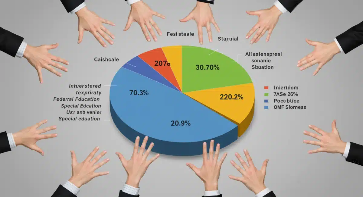 Infographic showing breakdown of special education funding sources